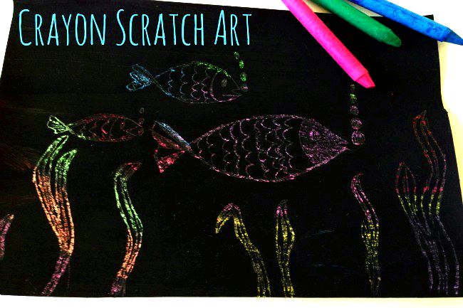  How you can Scratch Art with Wax Crayons