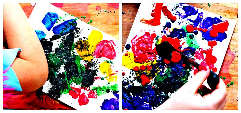 melted crayon art : crayon painting