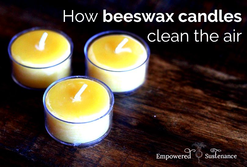 how beeswax candles clean air 
