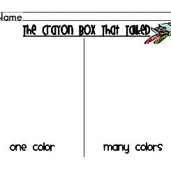 crayon box activity
